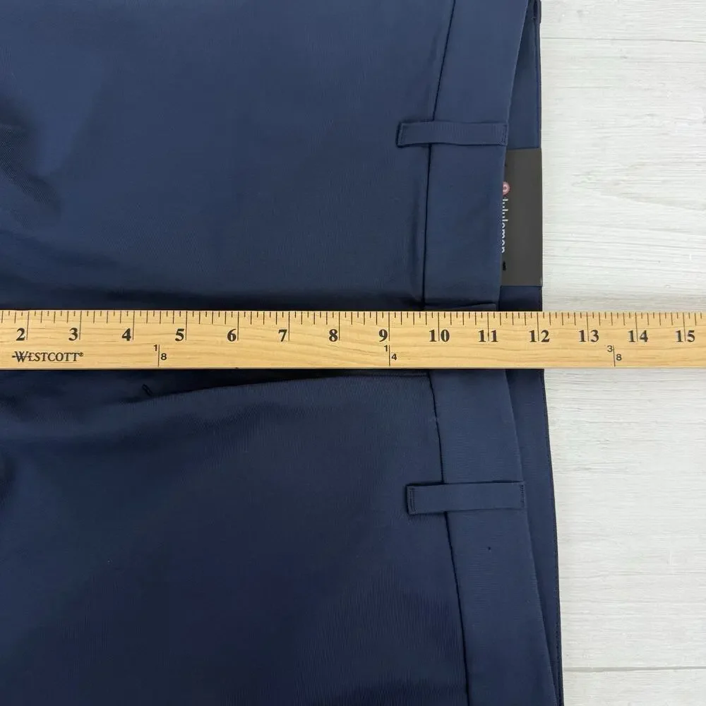 NWT Lululemon ABC Slim Fit Trouser Pants Men‎ 38 x 28 Chino Navy Blue Warpstreme